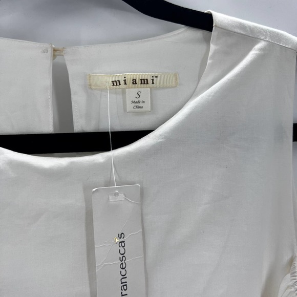 Miami Boutique Mini Dress Cold Shoulder Yellow Embroidered Floral NWT Small - Picture 3 of 12